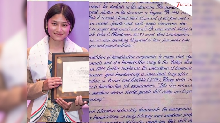 world most beautiful handwriting Prakriti Malla honored by Army Not ...
