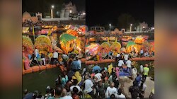 मथुरा के बाद अब चित्रकूट के रामघाट पर आरती के दौरान नाव पलटी, श्रद्धालु बाल-बाल बचे
