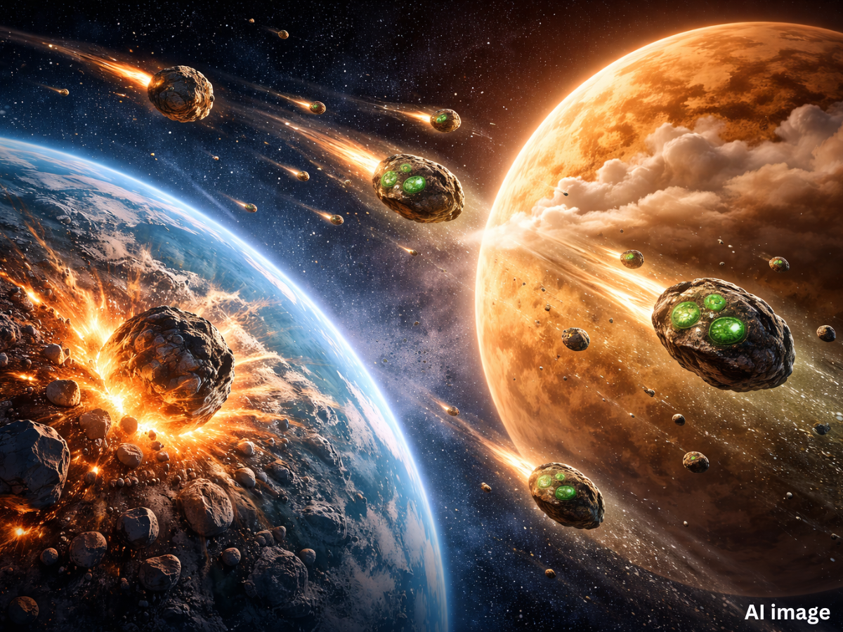 panspermia Earth to Venus illustration What This Means for Future Exploration