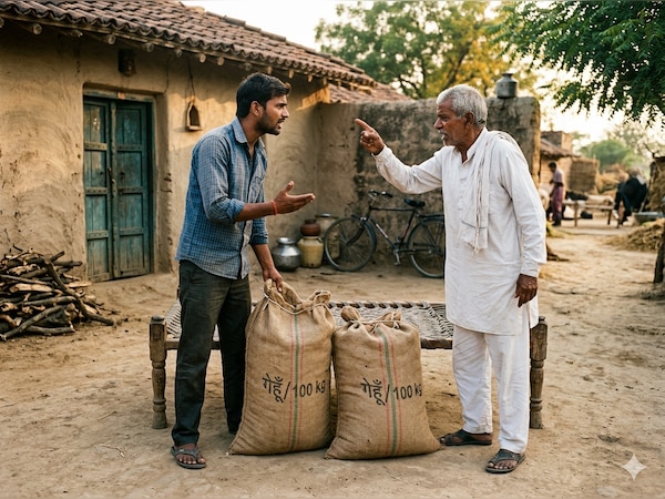 दो बोरी गेहूं के लिए पिता का कत्ल