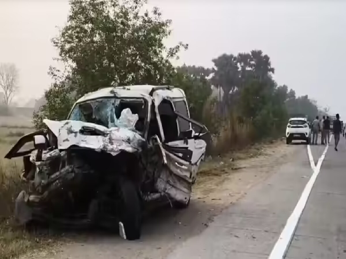 mau road accident scorpio trailer tractor collision 5 died uttar ...