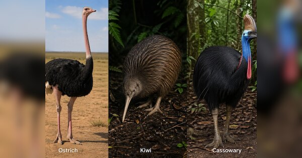 birds that can not fly know list Ostrich Penguin Kiwi Emu Cassowary ...