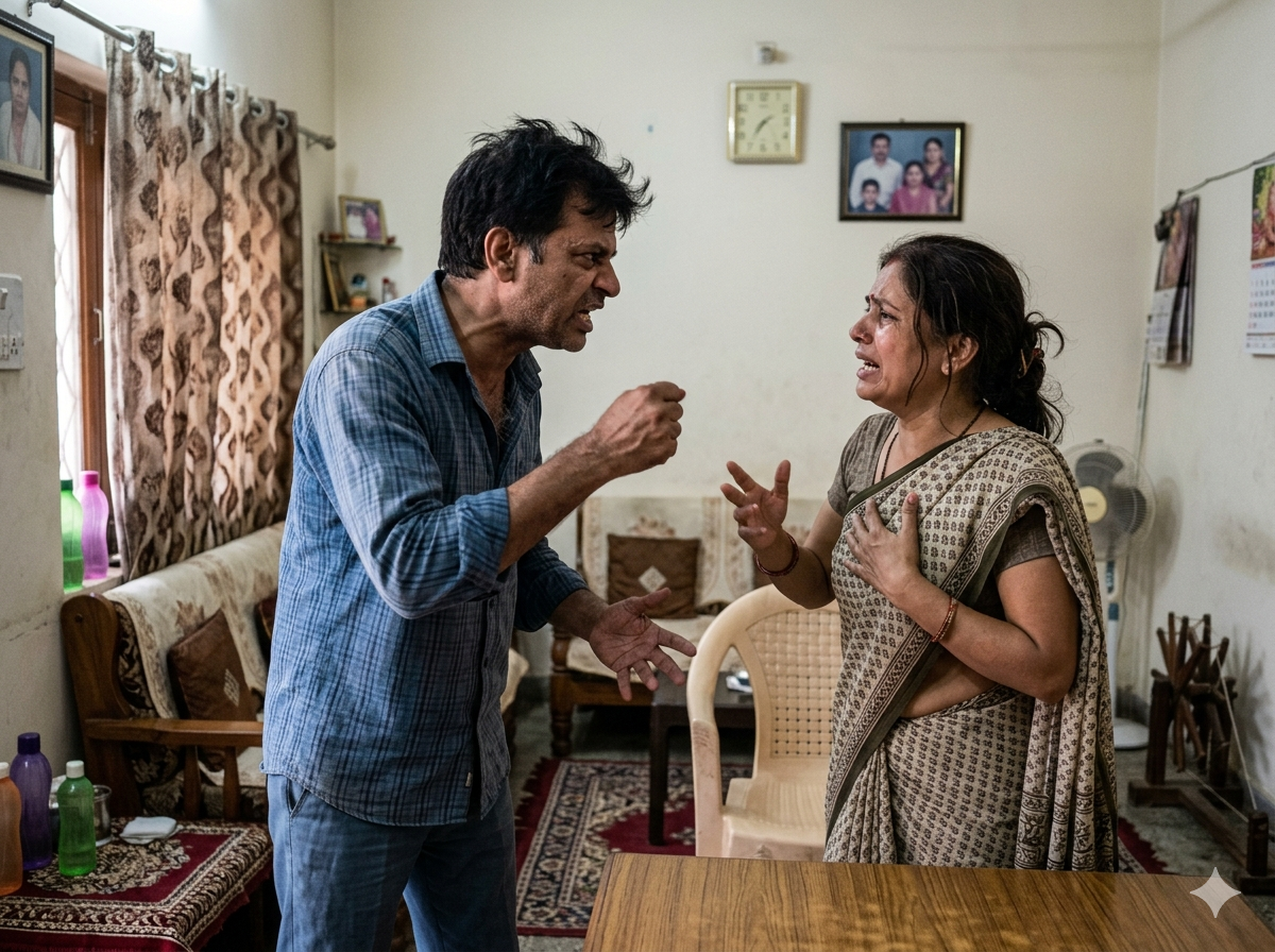 घरेलू विवाद में पत्नी पर धारदार हथियार से हमला घरेलू विवाद में पत्नी पर धारदार हथियार से हमला