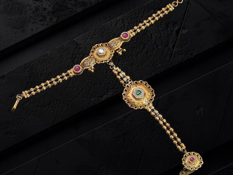 5 gram gold hathphool designs 22 Kt sone ke haath phool ki latest and ...