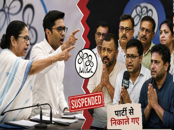 TMC Crisis Mamata Banerjee Abhishek Banerjee (AI Image)