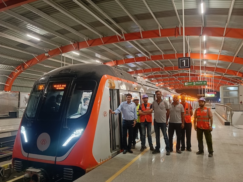 metro ran at speed of 80 kmh from Kanpur Central to Naubasta high-speed ...