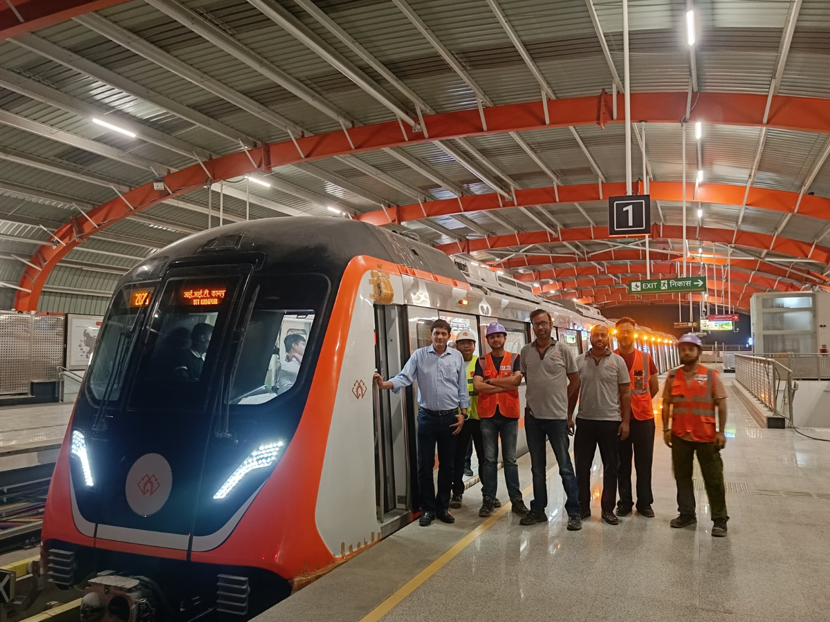 metro ran at speed of 80 kmh from Kanpur Central to Naubasta high-speed ...
