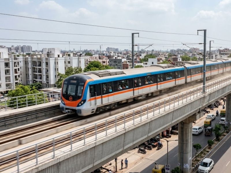 metro ran at speed of 80 kmh from Kanpur Central to Naubasta high-speed ...