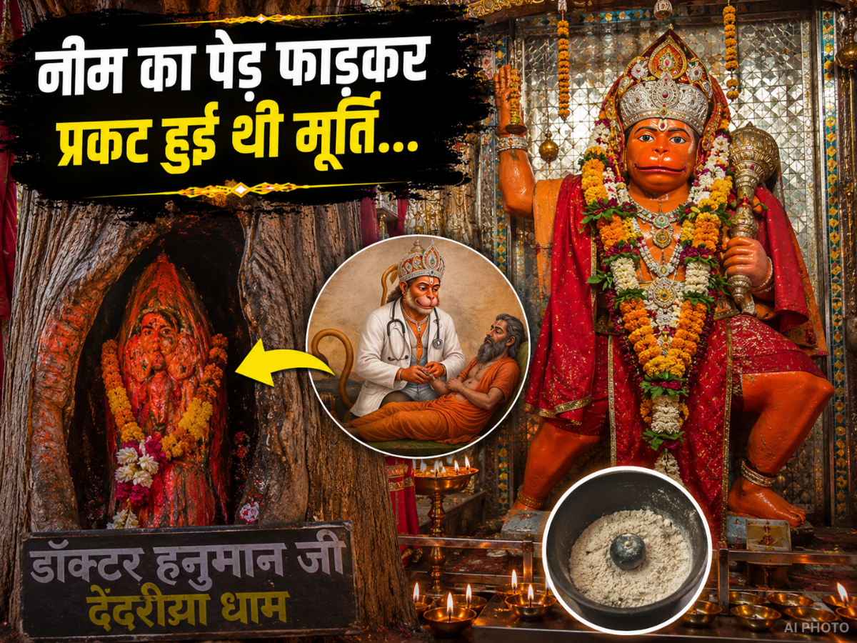 नीम का पेड़ फाड़कर प्रकट हुई थी मूर्ति... अब कैंसर जैसे रोगों का करती है इलाज! जानें MP के 'डॉक्टर हनुमान जी' का रहस्य