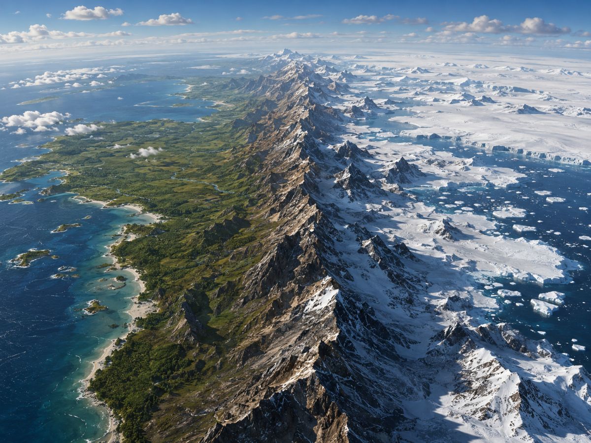 ancient mountain range passed through India and Antarctica says ...