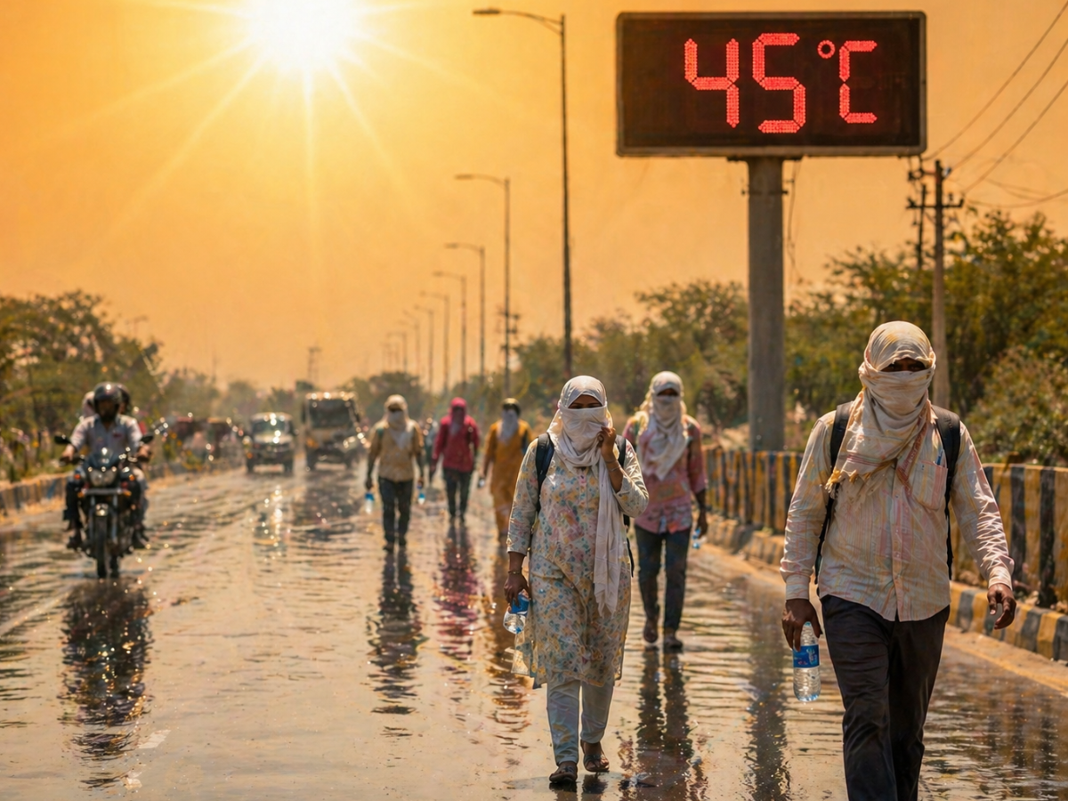 up weather update 21 may 2026 today forecast severe heatwave red alert temperature imd aqi rain alert mausam | सावधान! यूपी में और प्रचंड होगी गर्मी, इस जिले में 48 डिग्री पार