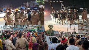 गाजीपुर में भारी बवाल: इनामी कमलेश बिंद के अंतिम संस्कार में पुलिस पर पथराव, DIG बोले- कानून हाथ में लेने वालों को बख्शा नहीं जाएगा 