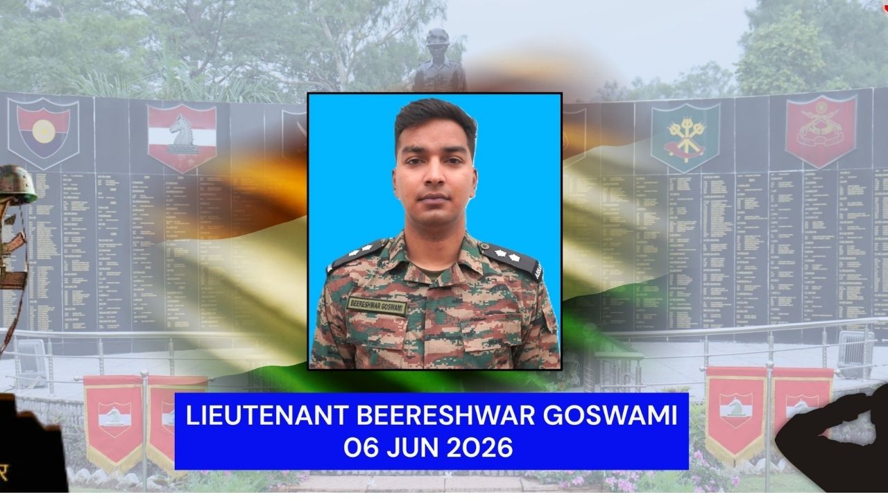 J&K Encounter: जम्मू-कश्मीर में आतंकवाद विरोधी अभियान के दौरान बड़ा हादसा, खाई में गिरने से लेफ्टिनेंट बीरेश्वर गोस्वामी शहीद