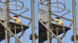 पहले प्रेमी को भिजवाया जेल, अब उसी के लिए टावर पर चढ़ी प्रेमिका; हर कोई हैरान