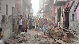 फरीदाबाद के बल्लभगढ़ में दर्दनाक हादसा, छज्जा गिरने से 55 वर्षीय महिला की मौत