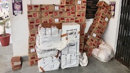 मुजफ्फरपुर में कूरियर पार्सल से शराब की तस्करी का भंडाफोड़, 50 से अधिक बोतलें बरामद