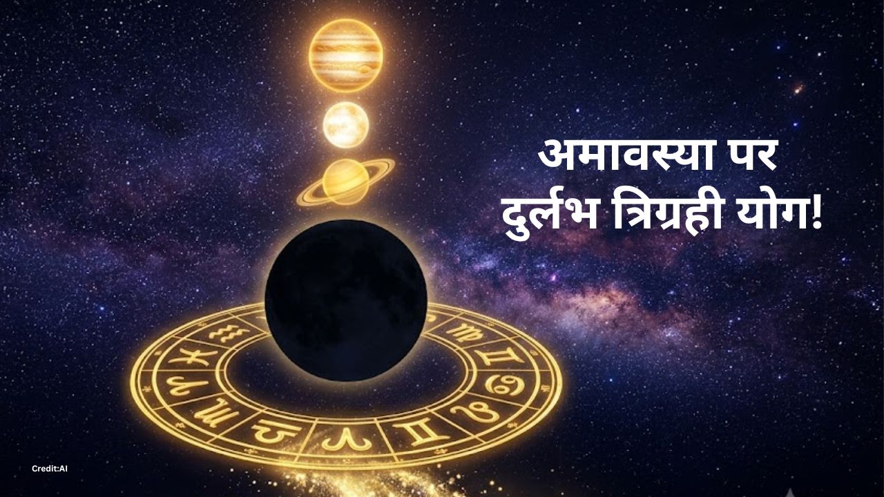 अमावस्या पर बनेगा त्रिग्रही राजयोग, 5 राशियों की बढ़ सकती है आय, करियर को मिलेगी नई रफ्तार!