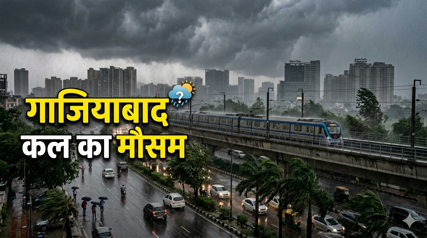 गाजियाबाद-नोएडा में बदला मौसम का मिजाज, तेज हवाओं के साथ बारिश की फुहारें, IMD ने जारी किया बड़ा अलर्ट