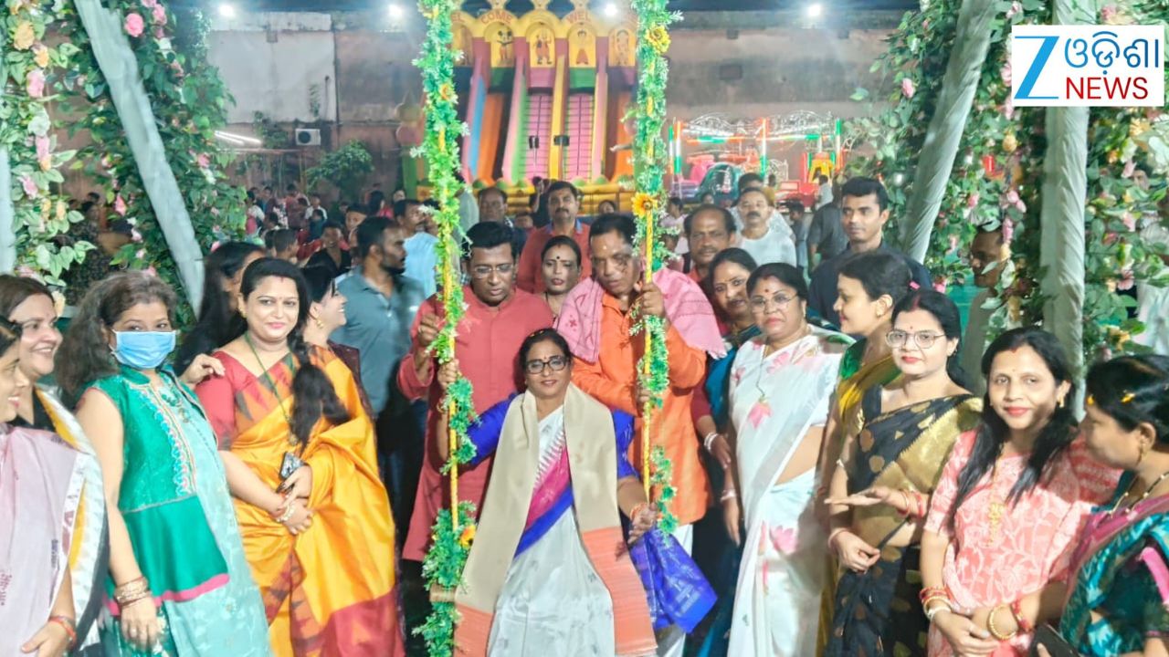 ବ୍ରହ୍ମେଶ୍ୱର ମେଳଣ ପଡ଼ିଆରେ ରଜ ମହୋତ୍ସବ, ଦୋଳି ଖେଳିଲେ ବାଚସ୍ପତି