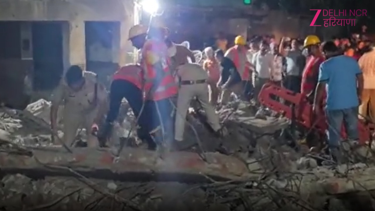 Ambala News: अंबाला की पुरानी सब्जी मंडी में जर्जर इमारत का लेंटर गिरा ...