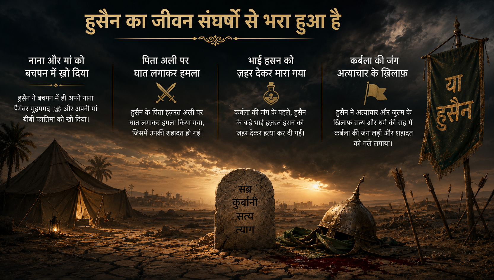 Muharram 2026: कर्बला में शहीद होने से पहले ही भाई और पिता की हत्या से टूट चुके थे हुसैन Muharram 2026: कर्बला में शहीद होने से पहले ही भाई और पिता की हत्या से टूट चुके थे हुसैन