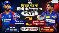 IPL ਇਤਿਹਾਸ ਦੀ ਸਭ ਤੋਂ ਵੱਡੀ ਟ੍ਰੇਡ ਡੀਲ ਕਨਫਰਮ, LSG ਤੋਂ ਵੱਖ ਹੋਏ ਰਿਸ਼ਭ ਪੰਤ