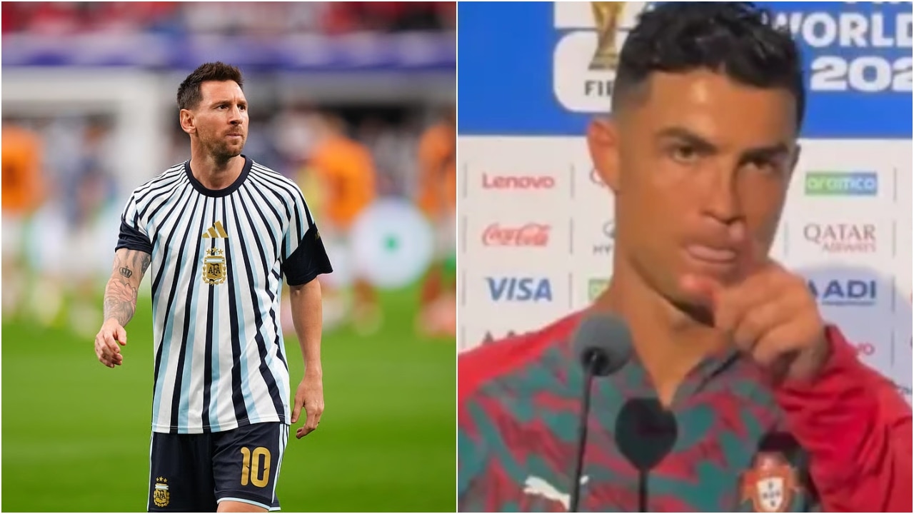 cristiano ronaldo angry lionel messi question reporter ignored portugal ...
