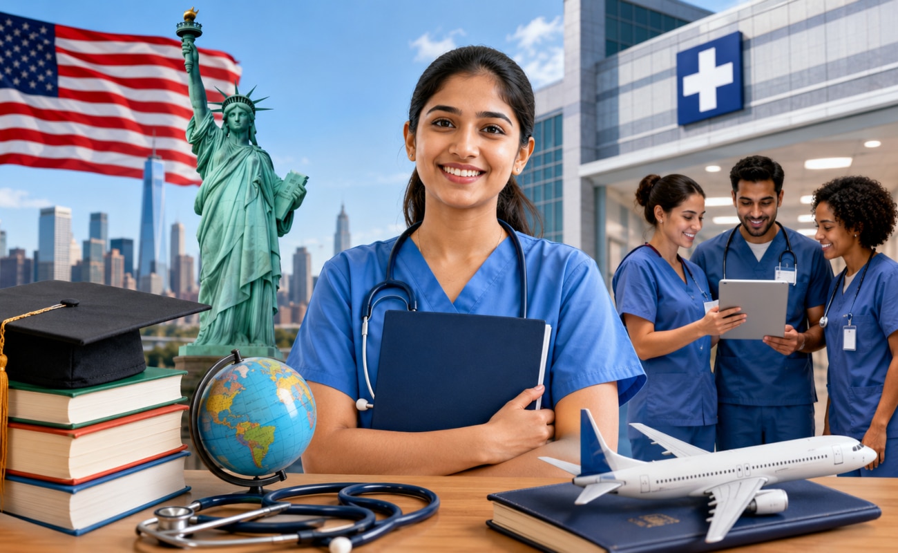 BSc Nursing के बाद अमेरिका में नौकरी कैसे मिलेगी? जानिए लाइसेंस, परीक्षा और वीजा का पूरा रोडमैप