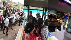 महिला कर्मचारियों से भरी कंपनी बस पर हमला, ड्राइवर से मारपीट; पत्थरबाजी में कई घायल