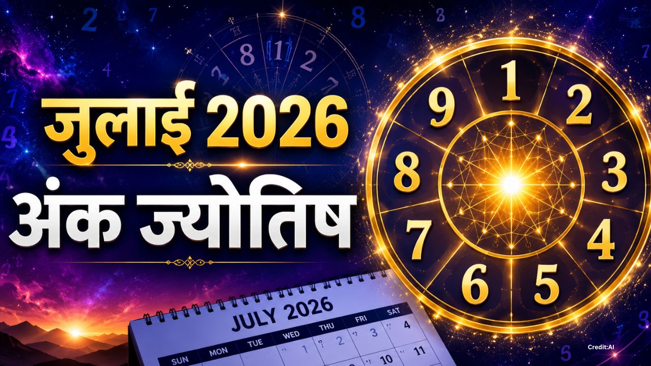 जुलाई 2026 अंक ज्योतिष: जन्मतिथि से जानें कैसा रहेगा आपका पूरा महीना, पढ़ें मूलांक 1 से 9 का भविष्यफल