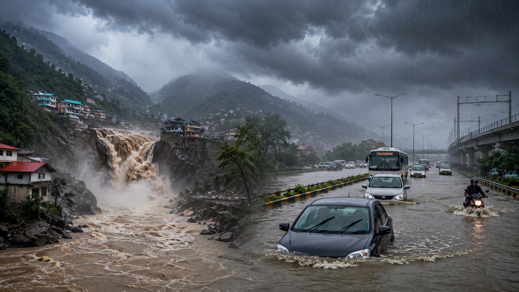 देशभर में मानसून का प्रचंड वार, पहाड़ों में आफत और मैदानों में सैलाब; IMD ने 18 राज्यों को किया अलर्ट… देशभर में मानसून का प्रचंड वार, पहाड़ों में आफत और मैदानों में सैलाब; IMD ने 18 राज्यों को किया अलर्ट…