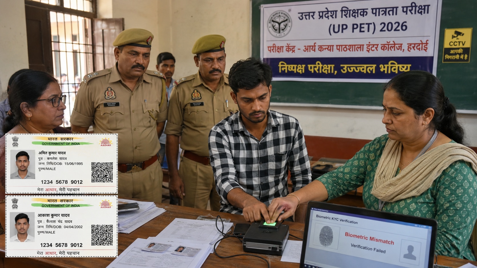 UPTET परीक्षा में सेंघ लगाने की कोशिश, नाम-पिता और जन्मतिथि बदलकर परीक्षा देने पहुंचा युवक