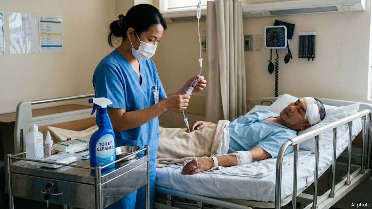 कलयुगी पत्नी की हैवानियत: जब छत से गिराकर भी नहीं मरा पति, तो ड्रिप में लगा दिया टॉयलेट क्लीनर