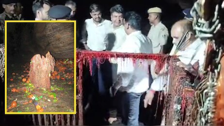 कैमूर पहाड़ी की गुफा में स्थित गुप्ता धाम शिवालय पहुंचे रोहतास DM-SP, सावन से पहले व्यवस्थाएं दुरुस्त करने का निर्देश