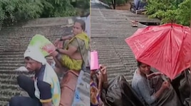 भारी बारिश से आई बाढ़ का कहर, टिन की छत पर शव संग बिताए 4 घंटे
