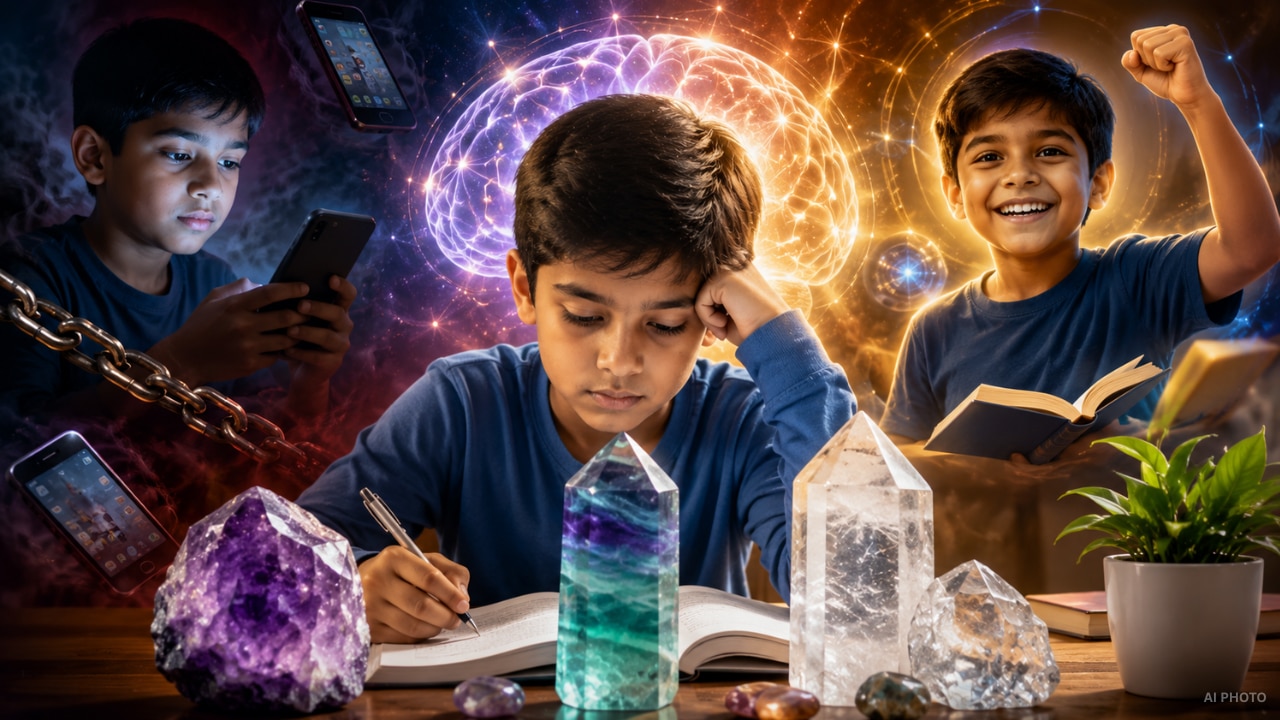 बच्चों की मोबाइल की लत और पढ़ाई का स्ट्रेस चुटकियों में भगाएंगे ये 3 सस्ते क्रिस्टल, कंप्यूटर जैसी तेज हो जाएगी याददाश्त!