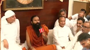 श्री नंद किशोर गोयनका जी को श्रद्धांजलि देने पहुंचे बाबा रामदेव