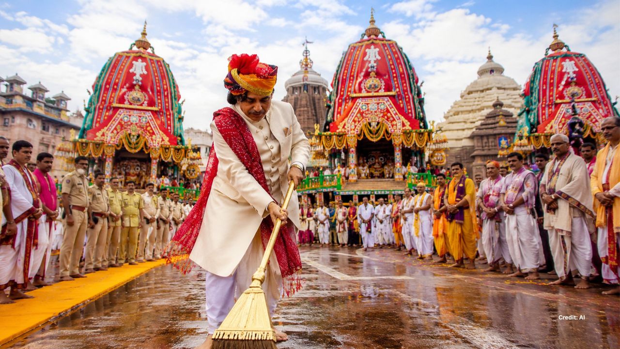 rath yatra 2026 who is gajapati maharaja Dibya Singh Dev who clean gold ...
