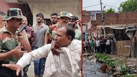 कानपुर में अतिक्रमण हटाने पहुंची टीम ने किया लाठीचार्ज; बाल पकड़ थप्पड़ जड़े