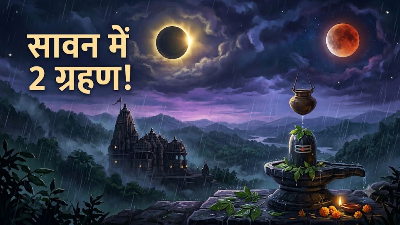 ग्रहण साथ लेकर आया सावन! 15 दिन में सूर्य और चंद्र ग्रहण दोनों, रक्षाबंधन पर होगा असर