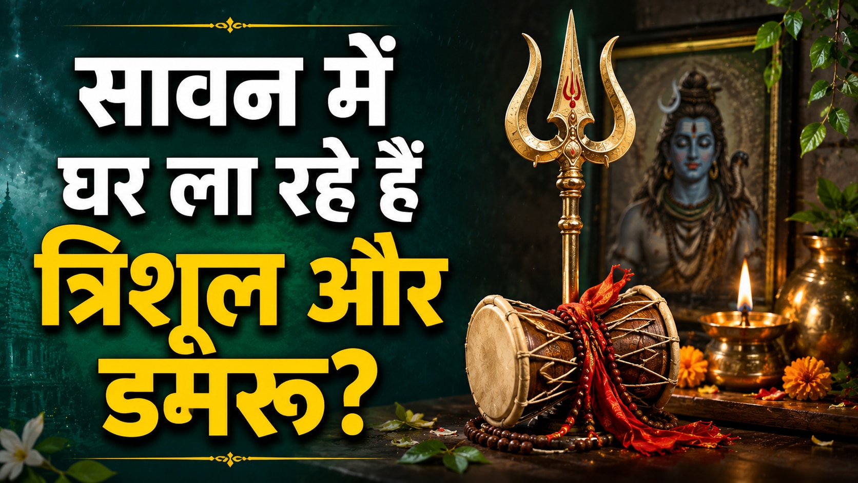सावन में घर ला रहे हैं त्रिशूल और डमरू? रखने से पहले जान लें सही दिशा, वरना नहीं मिलेगा फल