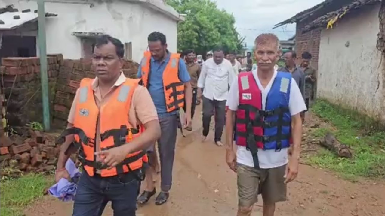 मुंगेली का पसराहा पारा इलाका बना टापू 
