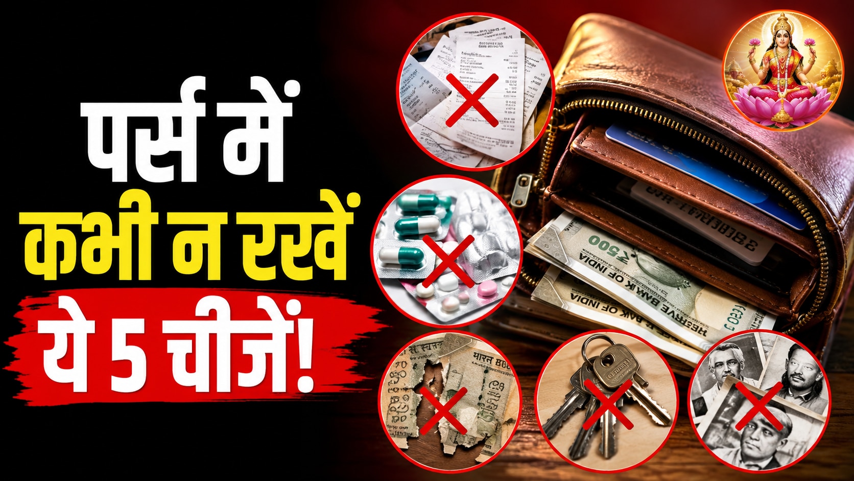 पर्स में न रखें ये 5 चीजें, वास्तु के अनुसार बढ़ती है दरिद्रता