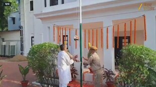 निशांत कुमार ने अपने सरकारी आवास पर फहराया तिरंगा, देखिए वीडियो