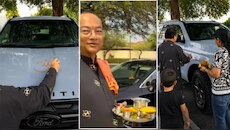 US में नई कार की पूजा कराने के लिए बुलाया पंडित, ओम बनाया लेकिन स्वस्तिक से किया...
