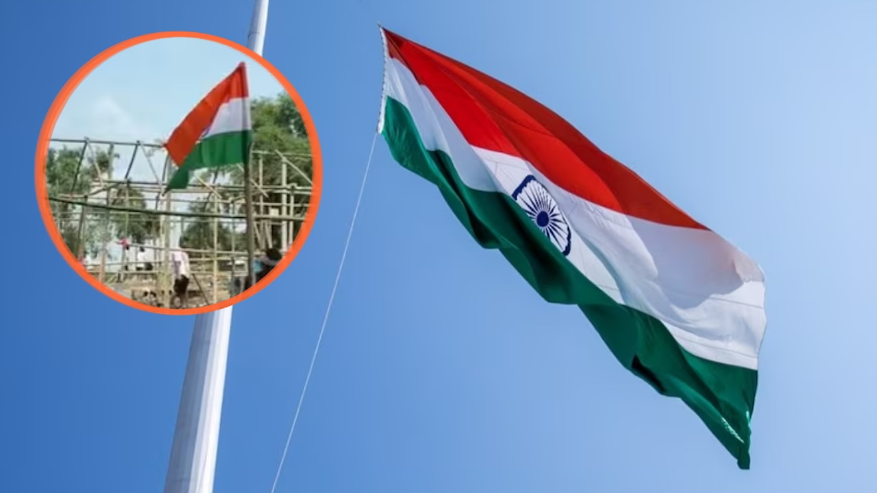 बाढ़ के बीच शिवसागर में गर्व से लहराया तिरंगा