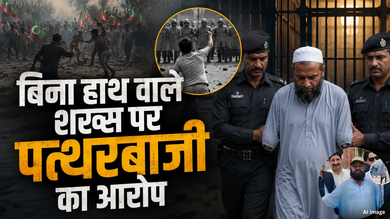 पाकिस्तान पुलिस का अजब-गजब कारनामा! जिसके दोनों हाथ ही नहीं, उस पर लगाया पत्थरबाजी का आरोप; गिरफ्तार कर भेजा जेल