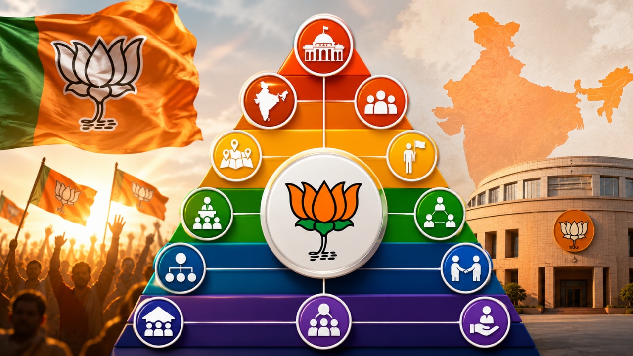 बीजेपी संगठन ढांचा: अध्यक्ष से बूथ तक पद और जिम्मेदारियां