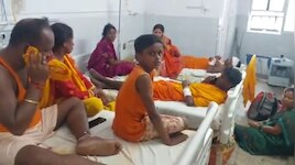 लखीसरायः यात्रियों से भरी बस बेकाबू होकर सड़क से नीचे उतरी, 10 कांवरिए घायल