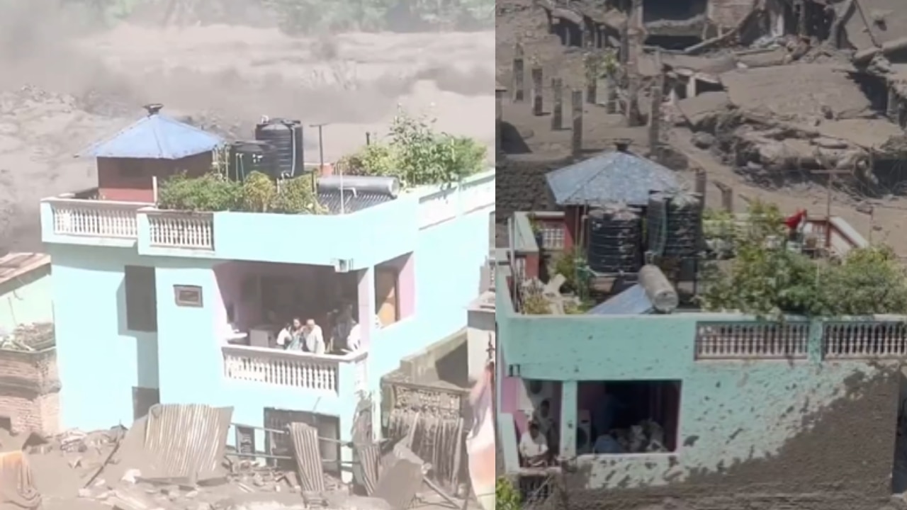 चारों तरफ मलबा, नीचे तेज बहता पानी... नेपाल बाढ़ में मकान की बालकनी में फंसे लोग, सामने आया डरावना Video